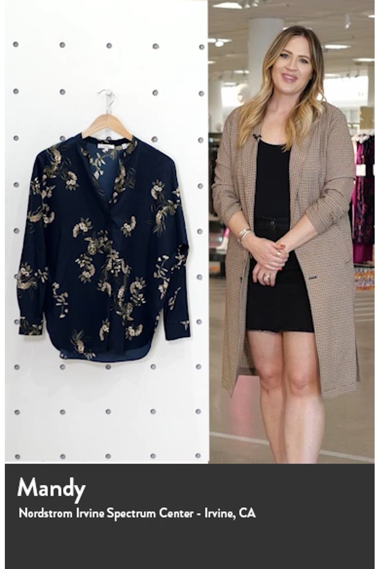 Painted Blooms Floral High/Low Blouse video