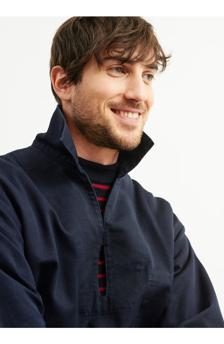 Saint James NEMO II - French Sailor Canvas Jacket, Alternate, color, Navy