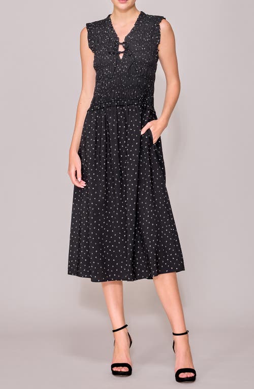 Melloday Shirred A-line Dress