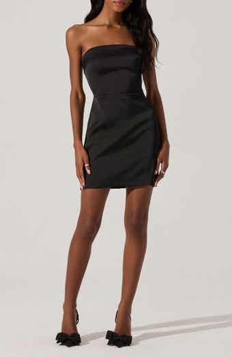 ASTR the Label Strapless Satin Minidress