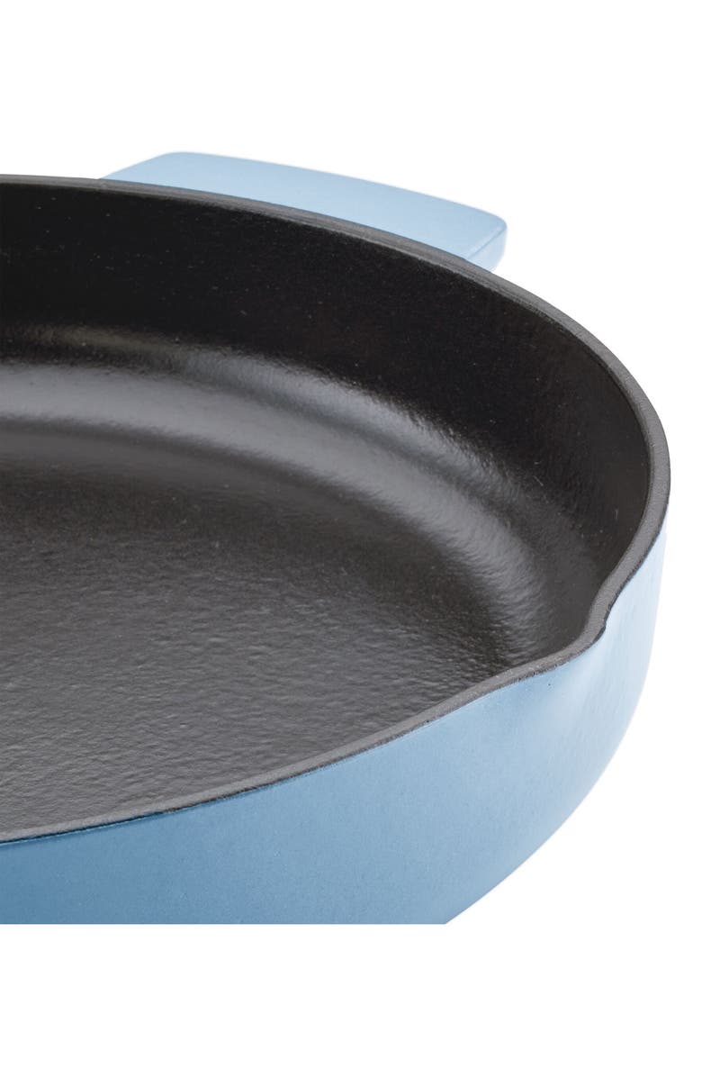 KITCHENAID Enamel 12-Inch Cast Iron Skillet, Alternate, color, Blue Velvet