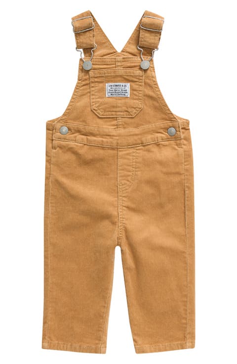 Stretch Cotton Corduroy Overalls (Baby)
