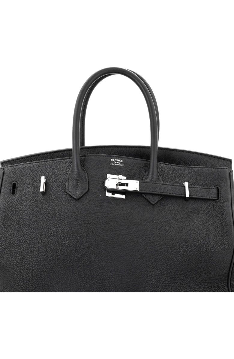 Pre-Owned Hermes Birkin Handbag Black Togo with Palladium Hardware 35, Alternate, color,