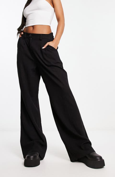 Wide Leg Dad Trousers