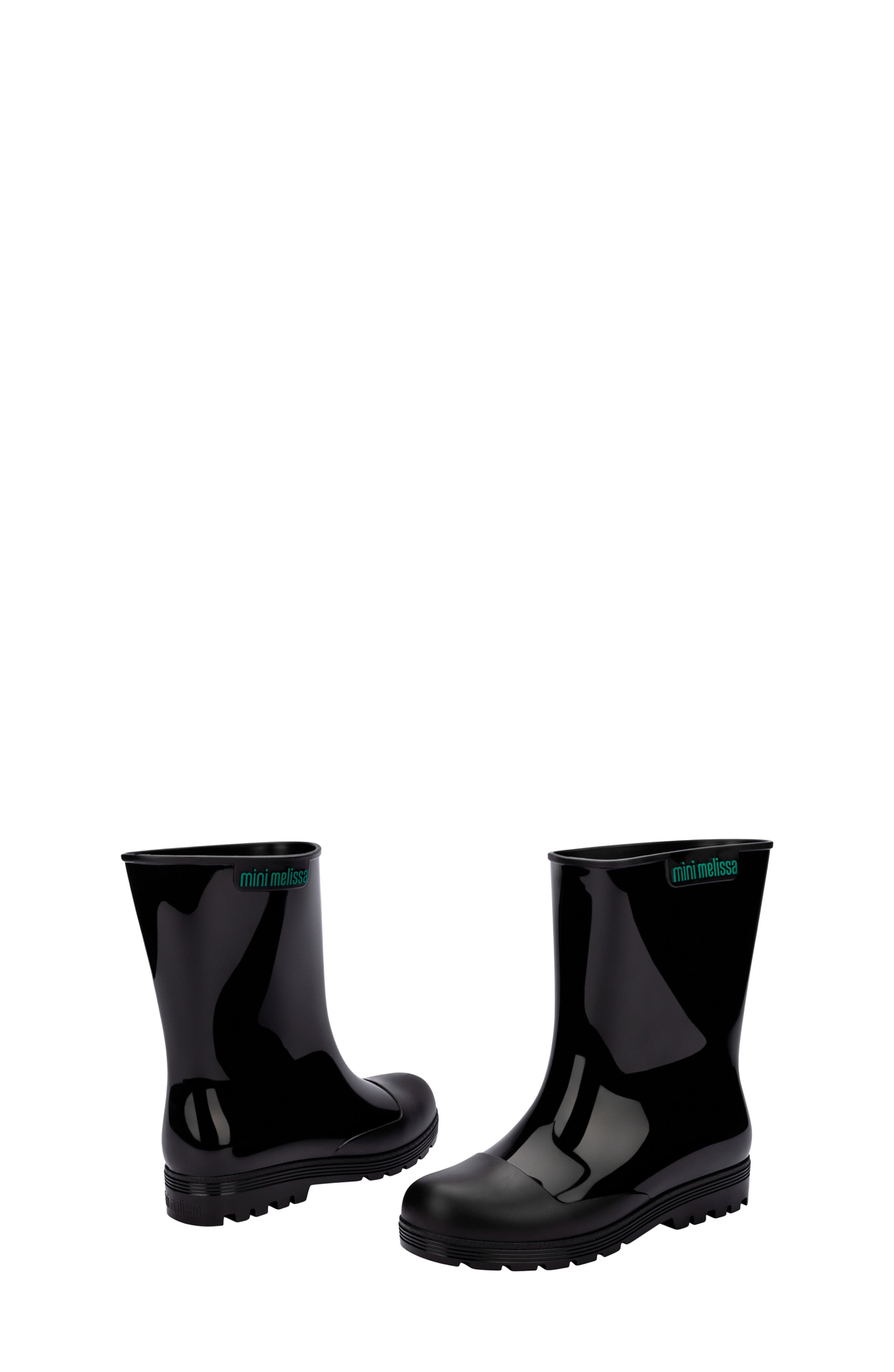 Melissa Kids' Welly Rain Boot, Alternate, color, Black