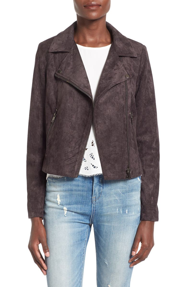 ASTR the Label ASTR Faux Suede Moto Jacket, Main, color,