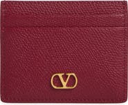 Valentino Garavani VLOGO Leather Card Holder