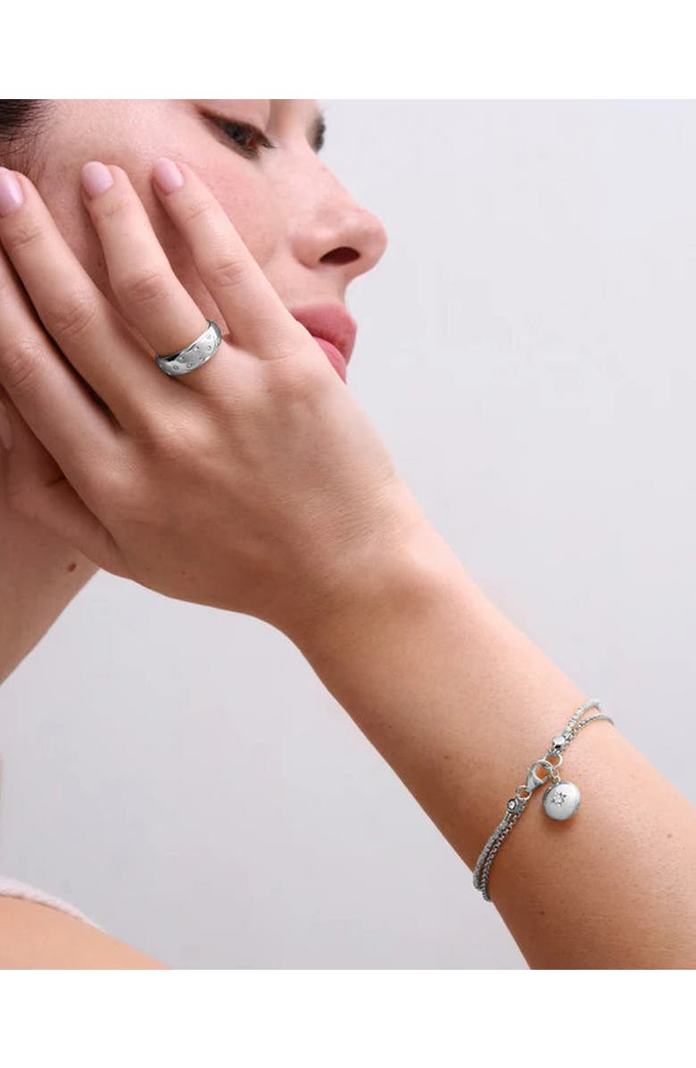 Astley Clarke Silver Biography Locket Bracelet, Alternate, color, Silver