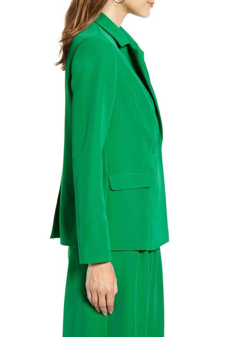 Tailored Double Breasted Blazer, Alternate, color, GREEN