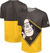 FOCO Men's FOCO Brown/Gold San Diego Padres Big Logo Mascot T-Shirt