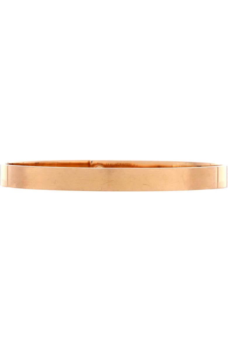 Pre-Owned Hermes Kelly Bracelet 18K Rose Gold with 4 Diamonds Small, Alternate, color, Rose Gold