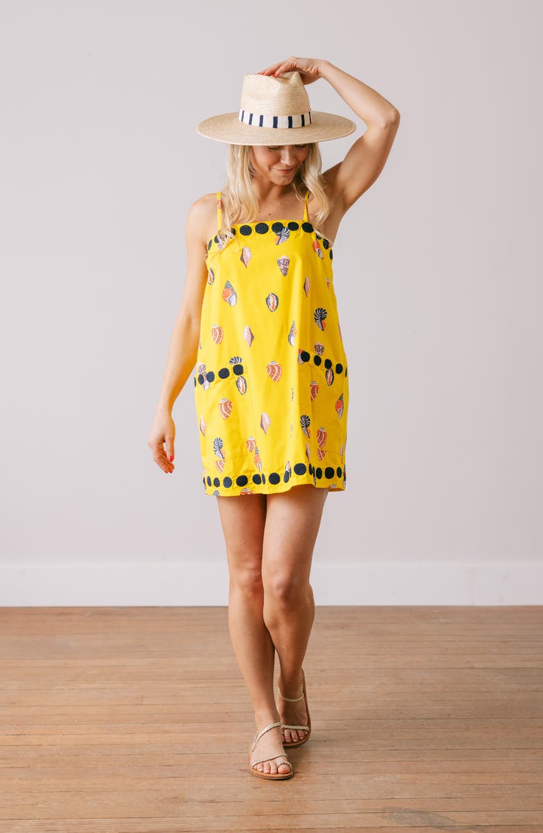 Sunshine Tienda Brenda Palm Straw Sun Hat, Alternate, color, Beige/ Navy