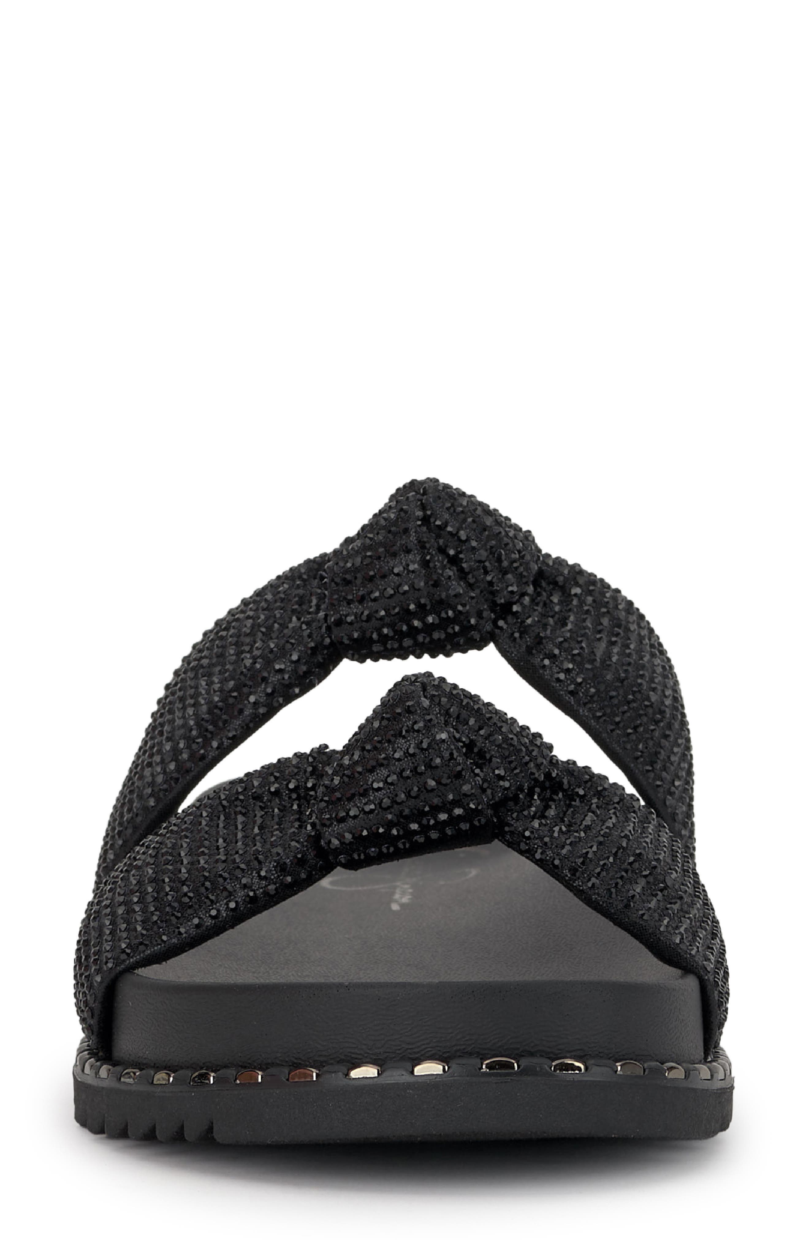 Jessica Simpson Caralyna Platform Slide Sandal, Alternate, color, Black/ Black