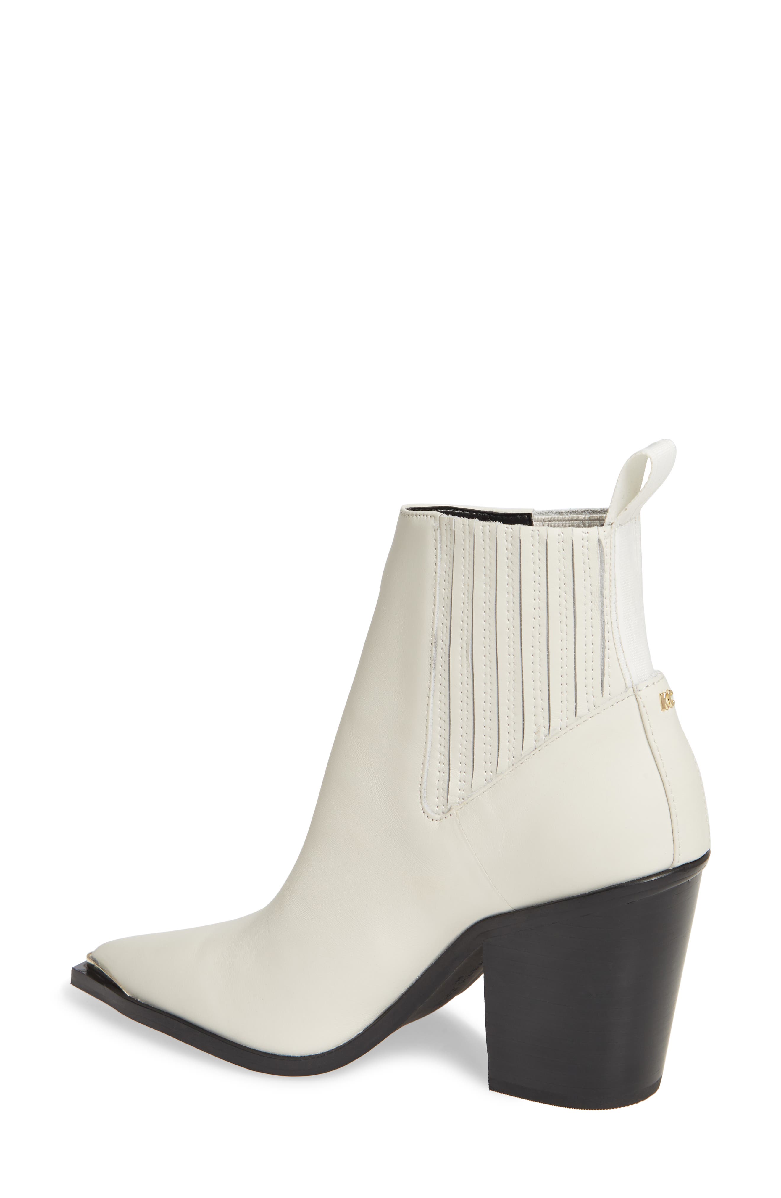 West Side Bootie, Alternate, color, WHITE LEATHER