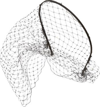 Voilette Silk Headband with Mesh Veil