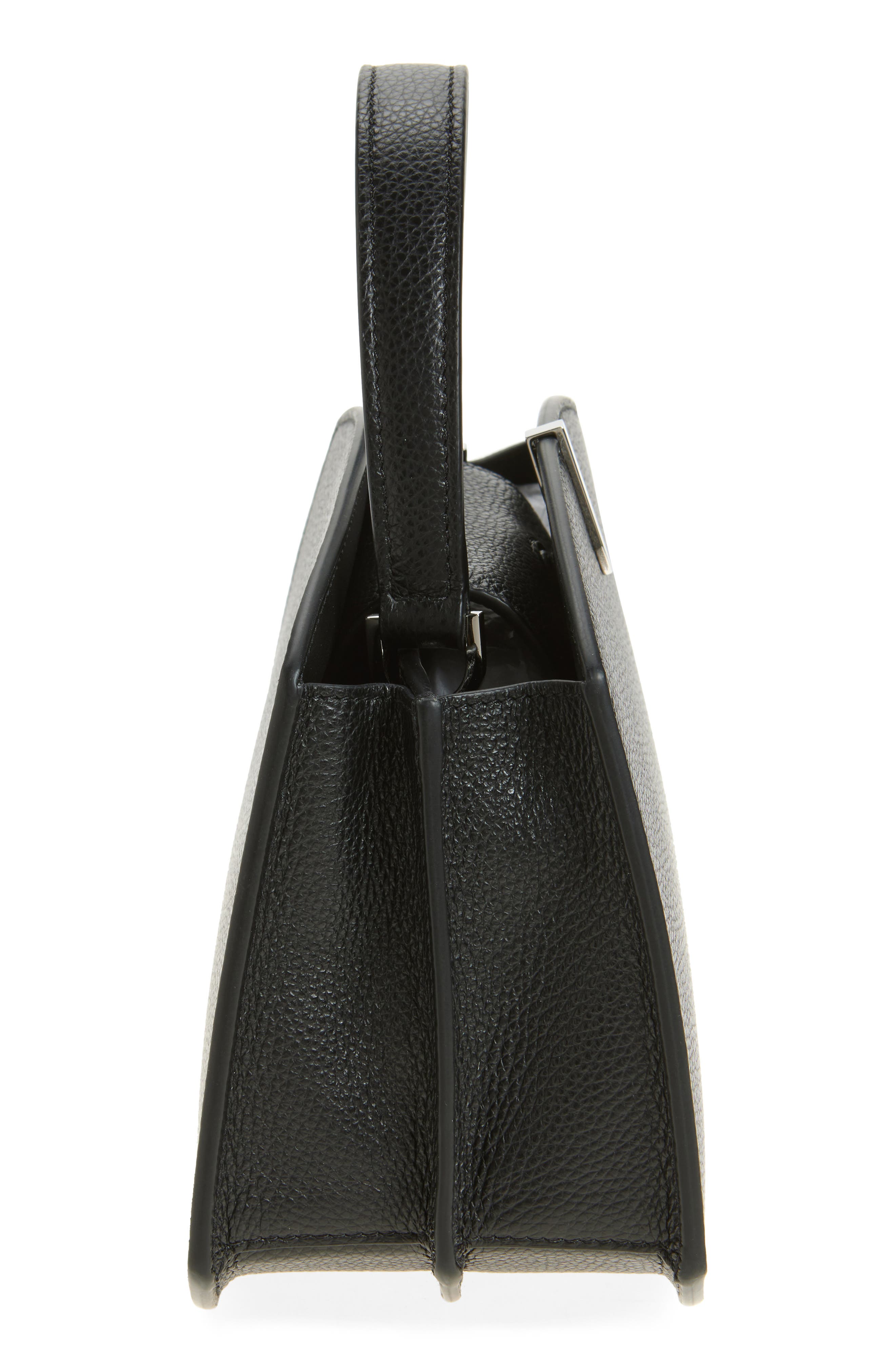 SAVETTE Florence 20 Leather Top Handle Bag, Alternate, color, Black