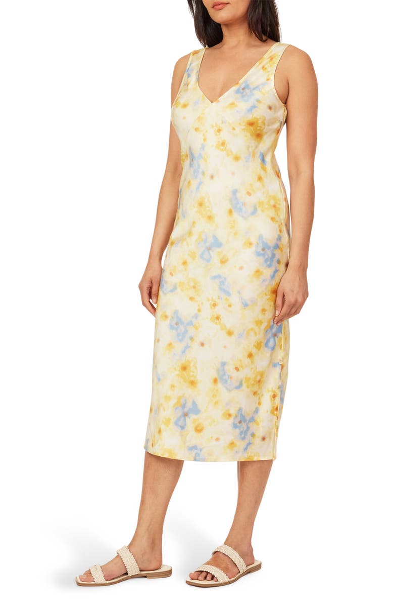 Scotch & Soda Sleeveless Bias Satin Midi Dress, Alternate, color,