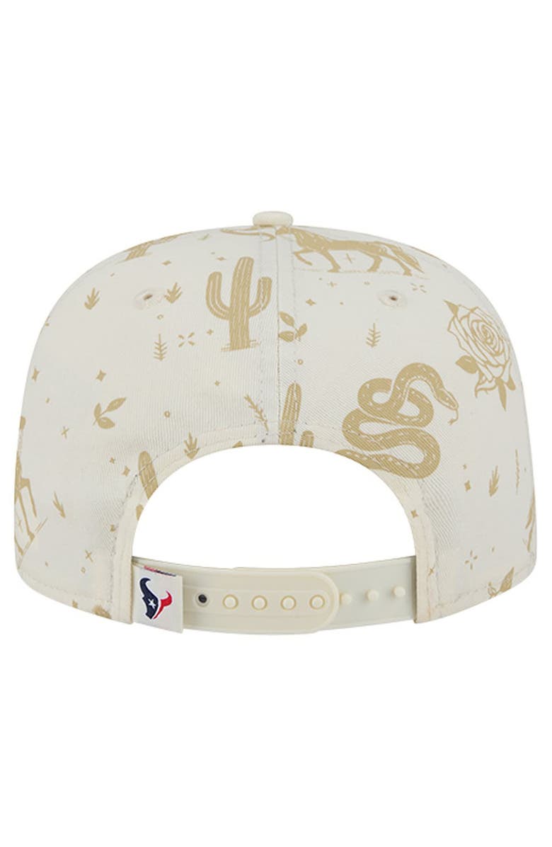New Era Men's New Era  Cream Houston Texans Desert Rose 19TWENTY Adjustable Hat, Alternate, color, Cream