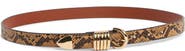 Good American Slim 5 Ring Faux Leather Belt