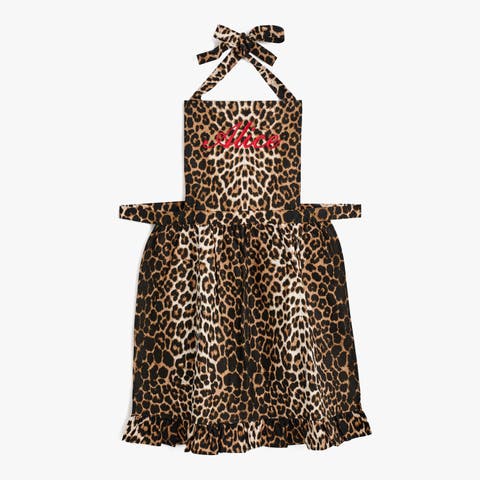 Frilled Leopard Apron