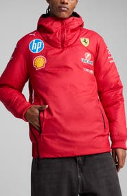 PUMA Scuderia Ferrari Team Motosport Reversible Hooded Popover Jacket