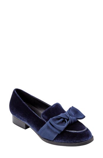 Bandolino Bow Loafer In Dark Blue