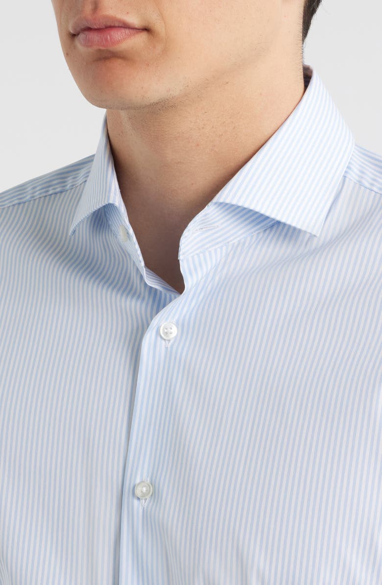 BOSS Hank Slim Fit Performance Dress Shirt, Alternate, color, Light Blue