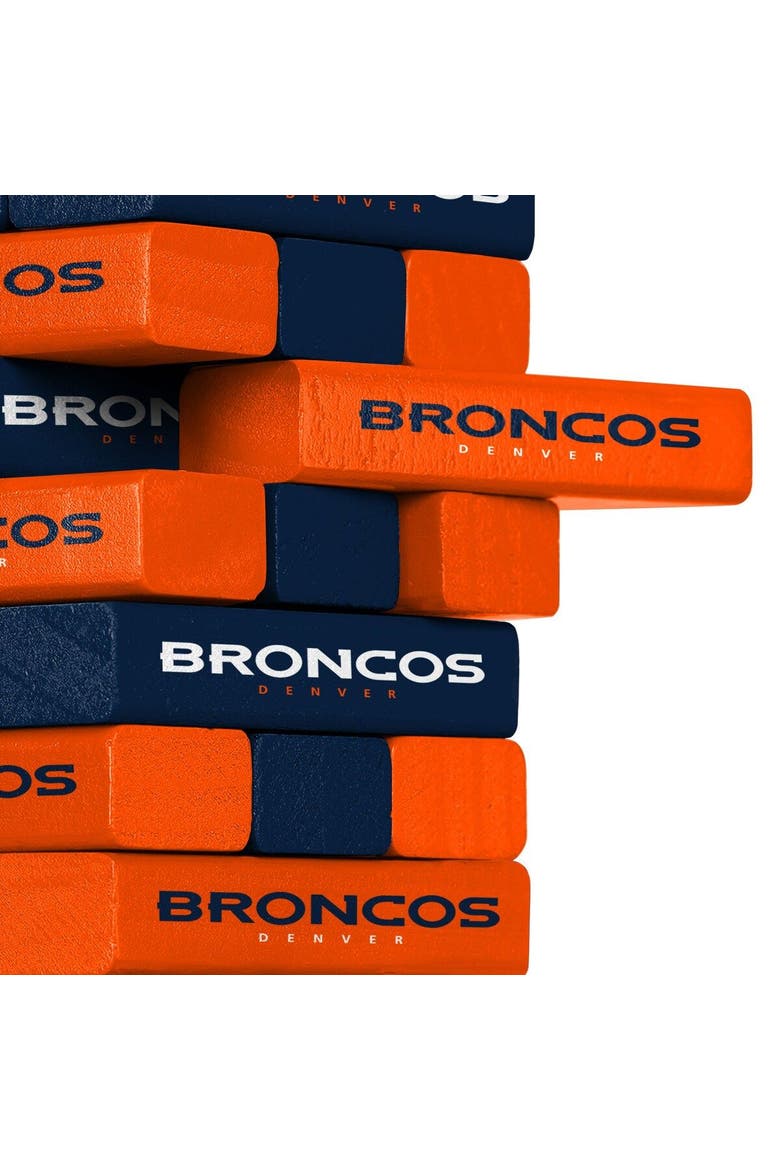 Denver Broncos Stackable Blocks Game, Alternate, color, Navy