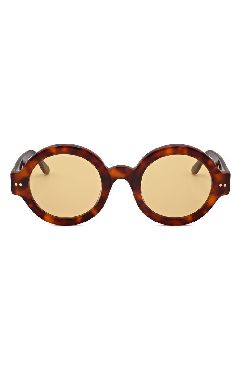 Marni 50mm Round Sunglasses, Main, color, Tort / Brown