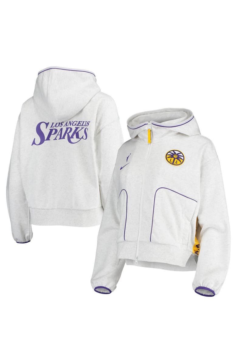 Nike Women's Nike Gray Los Angeles Sparks Performance Full-Zip Hoodie, Main, color, Gray