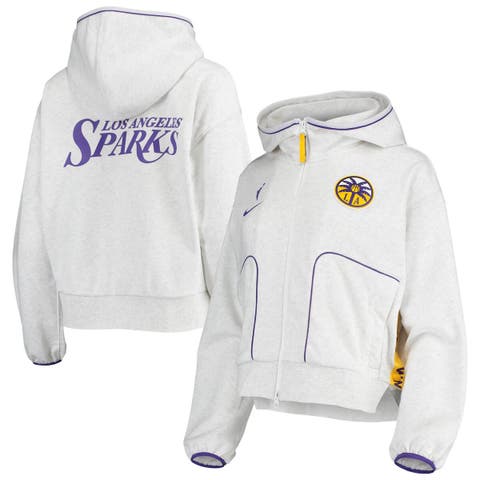 Women's Nike Gray Los Angeles Sparks Performance Full-Zip Hoodie