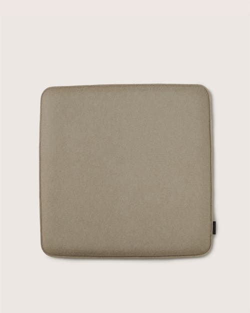 Graf & Lantz Graf Lantz Zabuton Merino Wool Square Seat Cushion In Brown