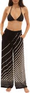 Trina Turk Net Stripe Wide Leg Cover-Up Pants