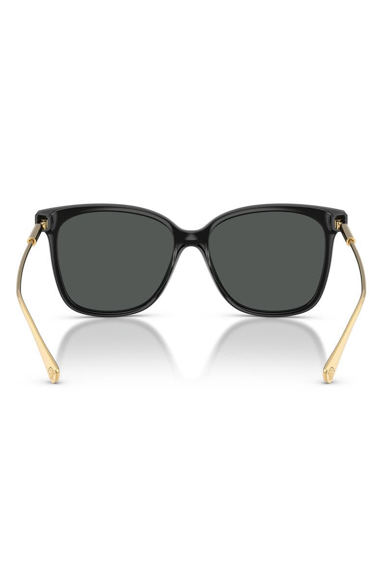 Versace 57mm Square Sunglasses, Alternate, color, Black / Dark Grey