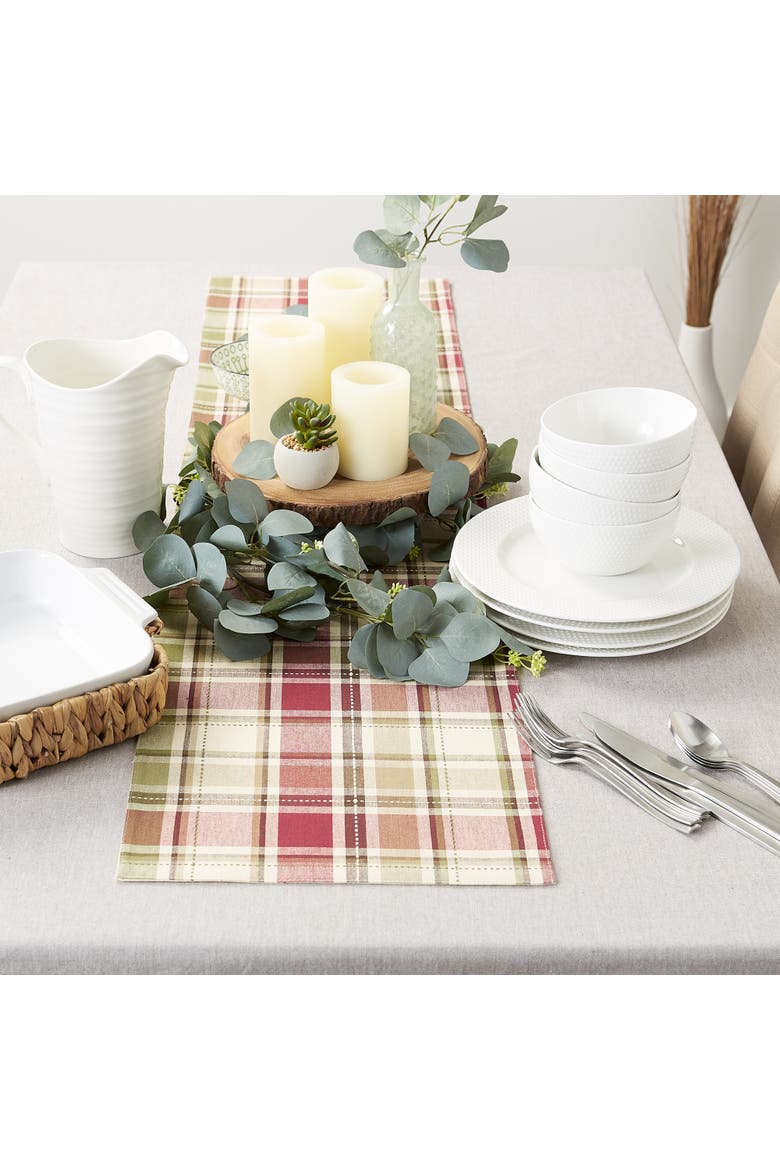 Homespun Plaid Table Runner, Alternate, color, Homespun Plaid