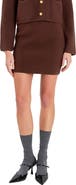 English Factory Knit Pencil Miniskirt