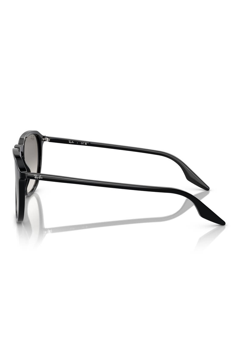 55mm Square Sunglasses, Alternate, color, BLACK