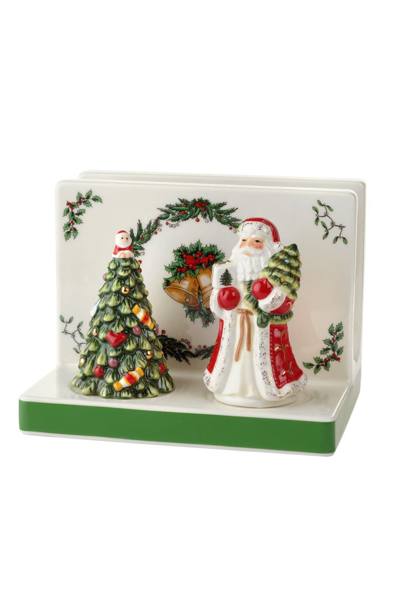 Christmas Tree Napkin Holder with Salt & Pepper Shaker Set, Main, color, Multi