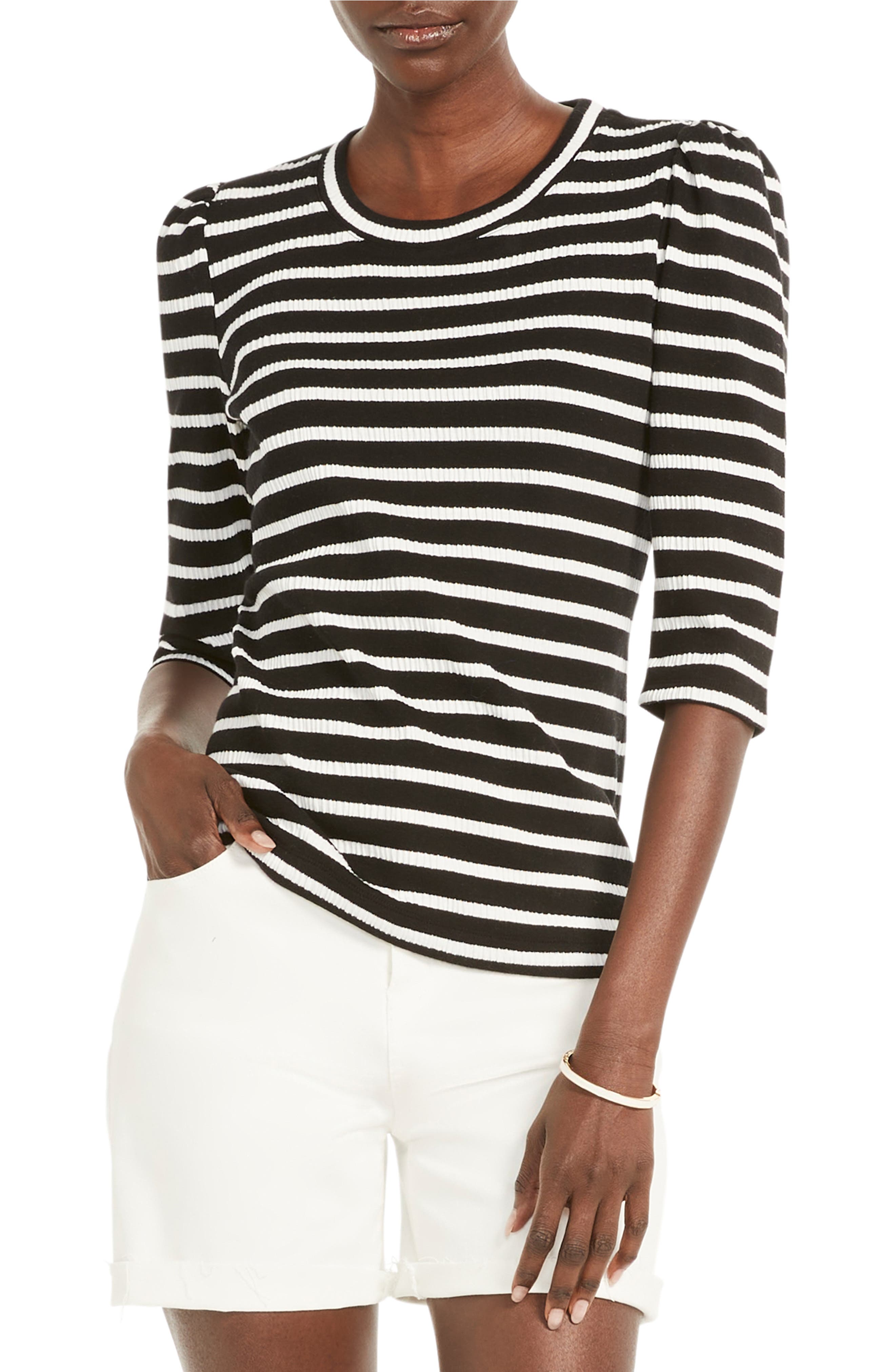 Late Sunset Puff Shoulder Top