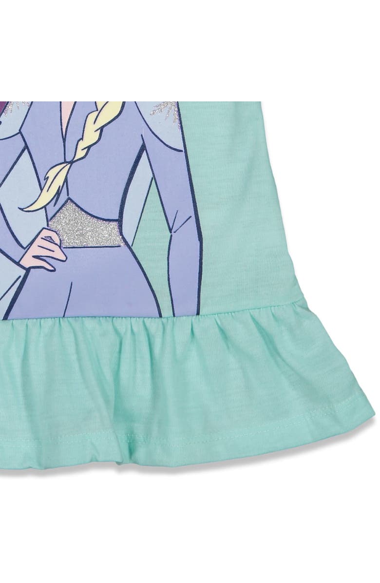 Disney Frozen T-Shirt & Bike Shorts Set, Alternate, color, Blue