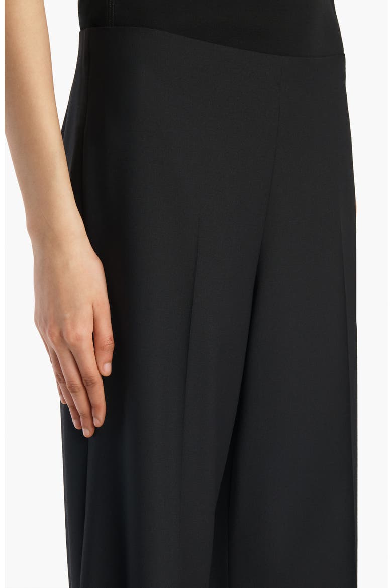 Walter Virgin Wool Kick Flare Crop Pants, Alternate, color, BLACK