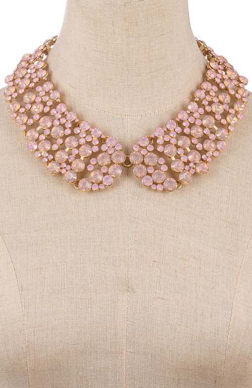 Eye Candy Los Angeles Diana Iridescent Collar Necklace In Pink