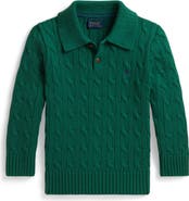 Polo Ralph Lauren Kids' Cable Knit Cotton Sweater