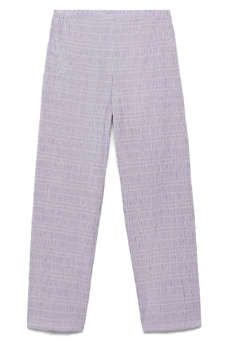 Stripe Stretch Cotton Pajama Pants, Alternate, color, LILAC