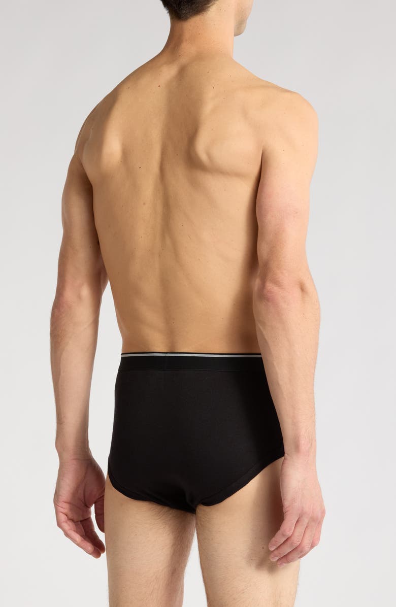 NORDSTROM RACK 3-Pack Classic Cotton Briefs, Alternate, color, Black