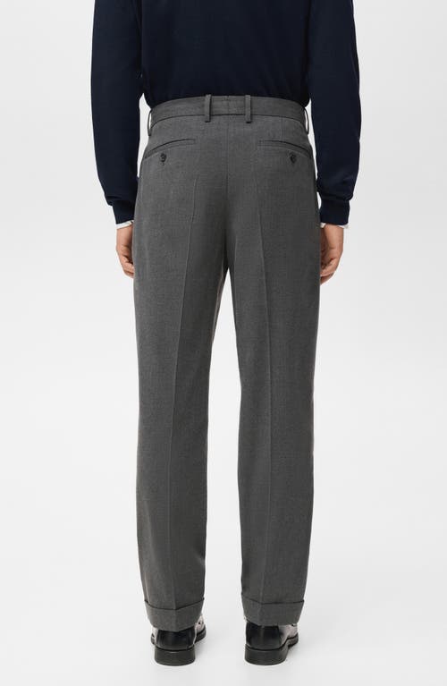 Mango Regular Fit Pleated Pants In Multi