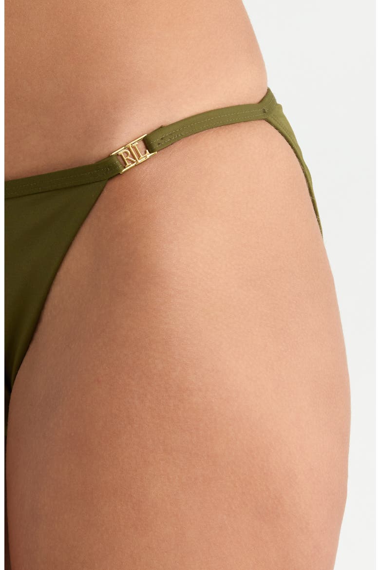 Logo Bikini Bottoms, Alternate, color, DARK OLIVE