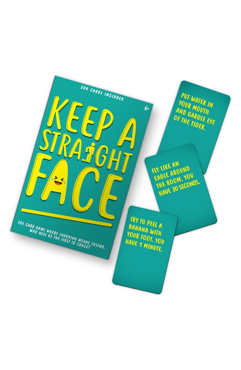 GIFT REPUBLIC Keep a Straight Face Card Game, Alternate, color, Assorted