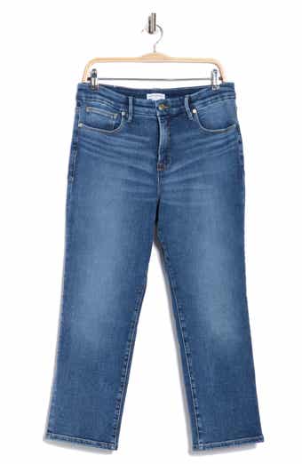 Good American Good Crop Straight Leg Jeans