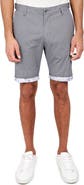 Brooklyn Brigade Slim Fit Downing Texture Print Flat Front Shorts